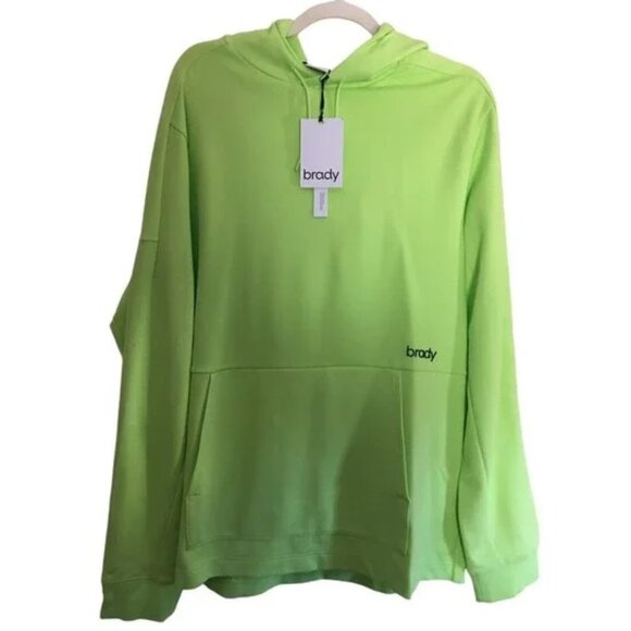 Tom Brady Brand Live + Train Regenerate Ponte Hoodie Men's Size XL Sharp Green